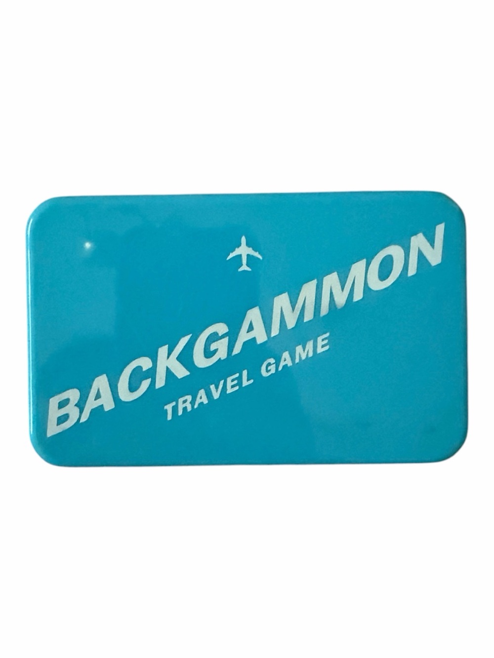 Kikkerland Travel Backgammon Set | Blue Portable Game